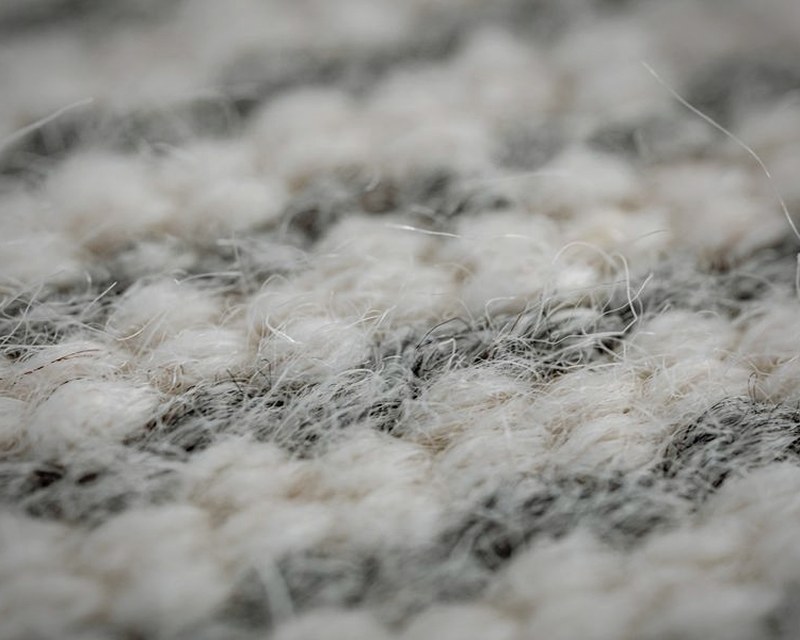Luxury wool carpet close-up after deep extraction cleaning